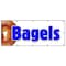 Signmission BAGELS 1 BANNER SIGN made fresh daily baked water bialys new york style B-120 Bagels 1 - alternate 1